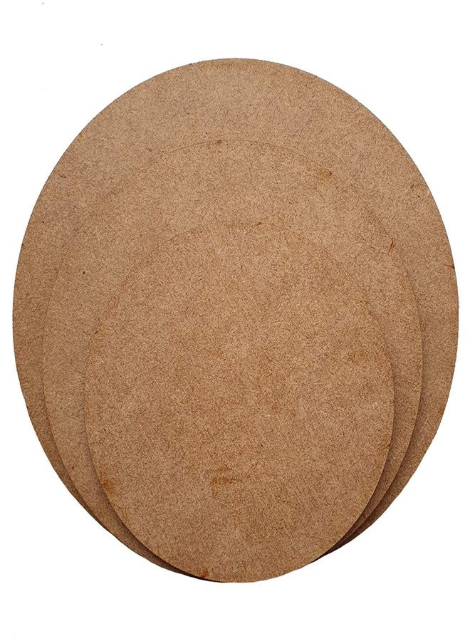 Artnery Wood with Craft Round Circle MDF Pine Wood Board for Art and Craft-4mm Thick Unfinished Round Wood Slices for Resin Art, Mandala Art,Pyrography, Painting (Set of 5) (3 inch) - Image 1