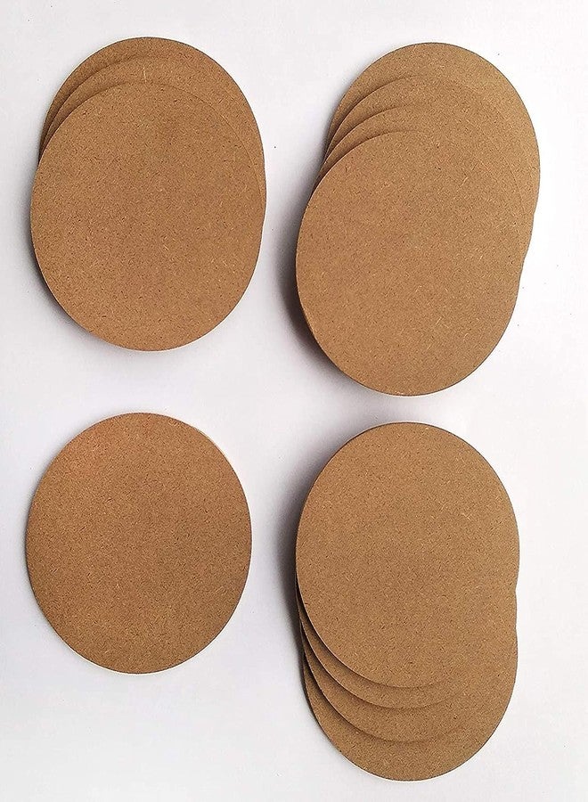 Artnery Wood with Craft Round Circle MDF Pine Wood Board for Art and Craft-4mm Thick Unfinished Round Wood Slices for Resin Art, Mandala Art,Pyrography, Painting (Set of 5) (3 inch) - Image 3