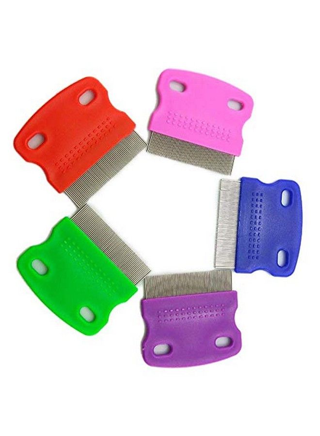 Terminator Lice Comb No Nit Hair Rid Headlice Superdensity Stainless Steel Metal Teeth Remove Nits Brush Comb (Mix Color)