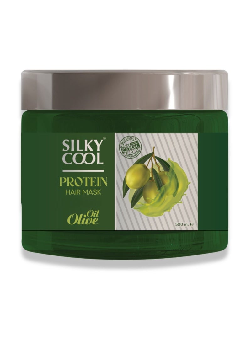 Silky Cool Silky Cool Protein Olive Oil Hair Mask 500ML Anti Hair Loss 