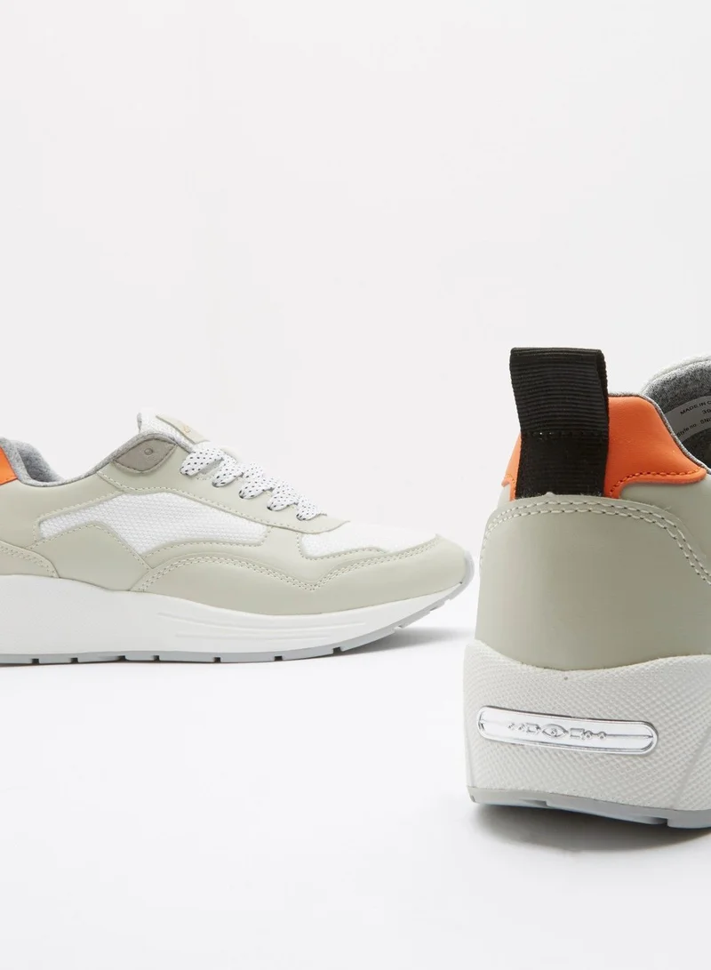 Kappa Paneled Lace-Up Sneakers