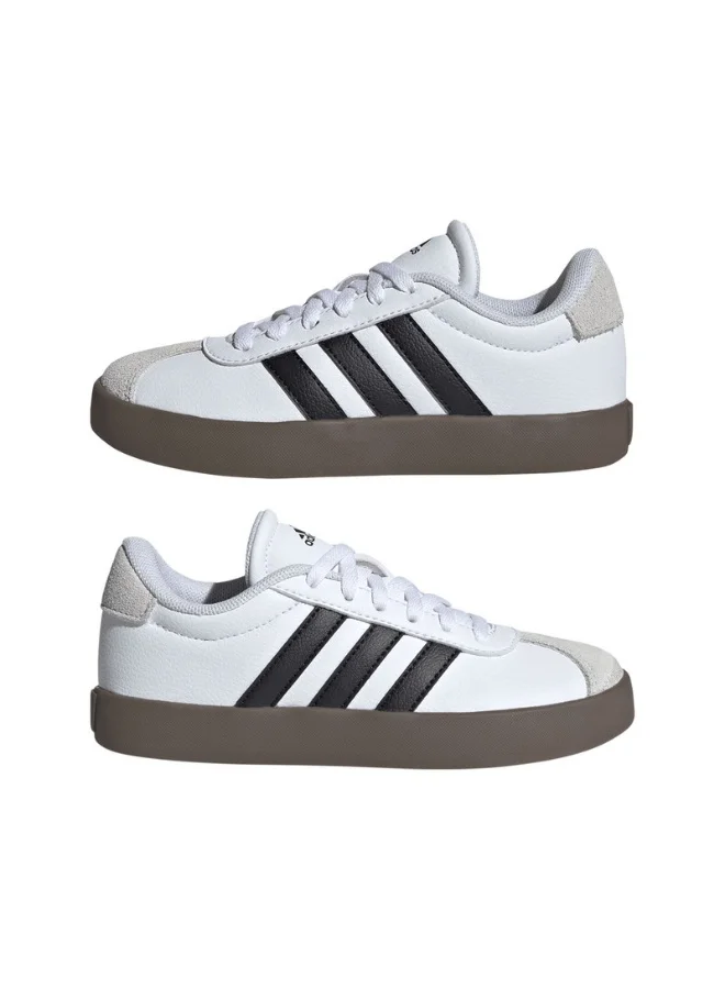Adidas Adidas Vl Court 3.0 K White Sportswear Shoes For Kids 10K