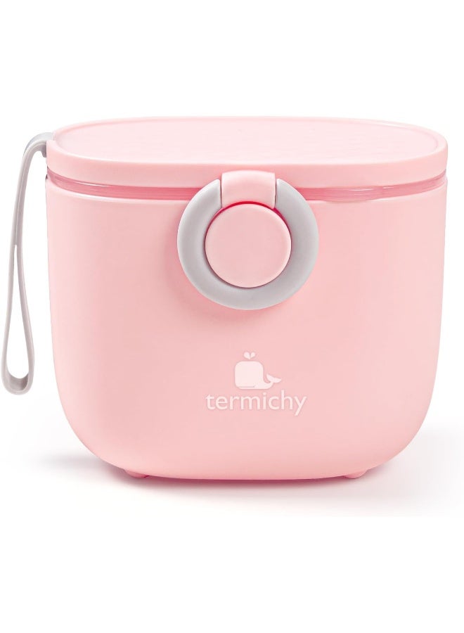 Termichy Baby Formula Dispenser, Portable Milk Powder Dispenser Container with Carry Handle and Scoop for Travel Outdoor Activities with Baby Infant, 8.8OZ, 0.55LB, 250g (Pink) - Image 1