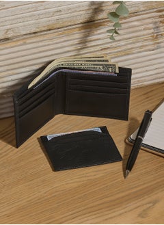 Robert Wood Wallet, Card Holder And Pen Gift Set  - Image 1