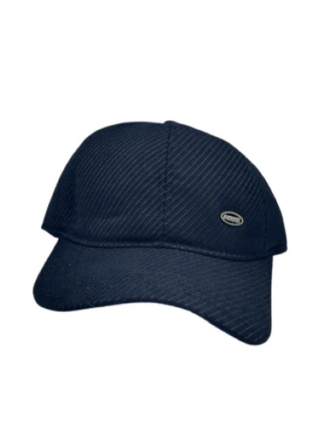 Men's Sports Baseball Cap with Ear Flaps, Large, Navy Blue