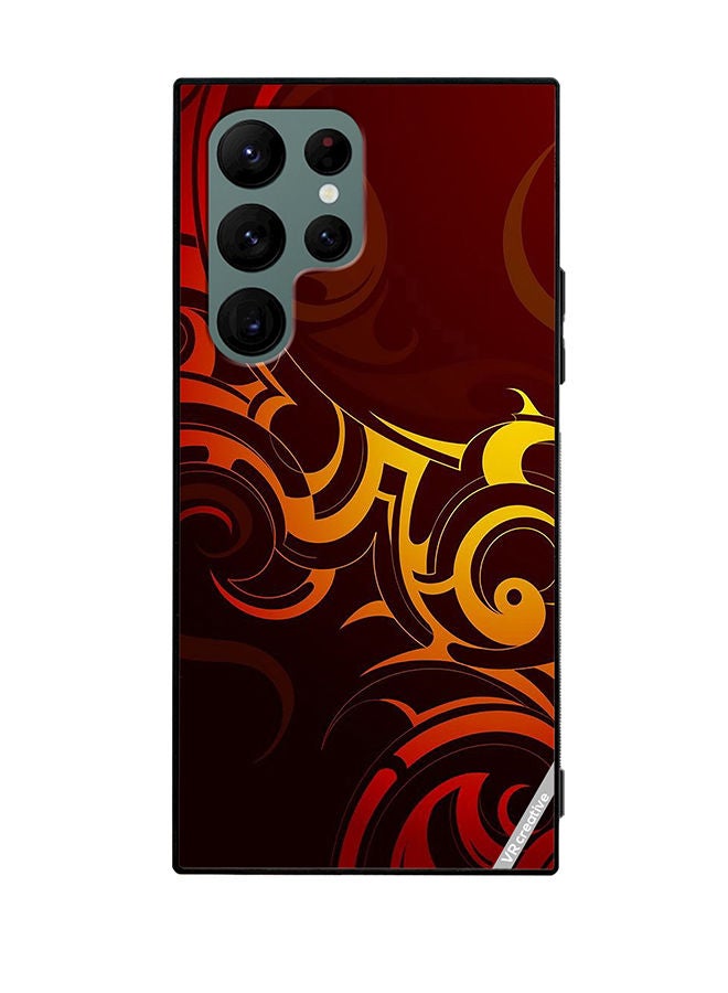 VR CREATIVE Protective Case Cover For Samsung Galaxy S22 Ultra 5G Superman Tattoo Background Design Multicolour - Image 1