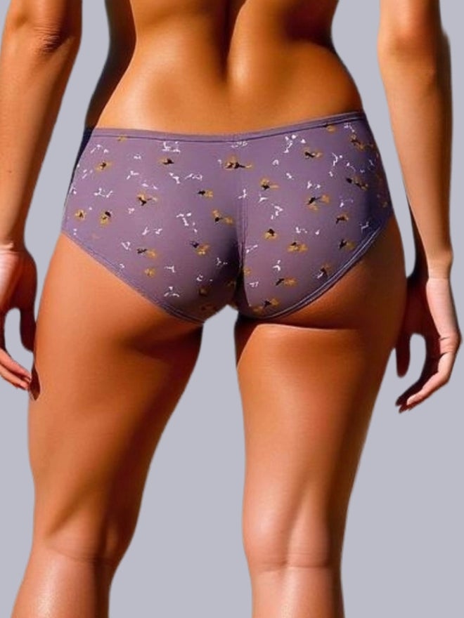 Eden Pack of 3 - Cotton Printed Full Coverage Hipster Briefs - Image 5