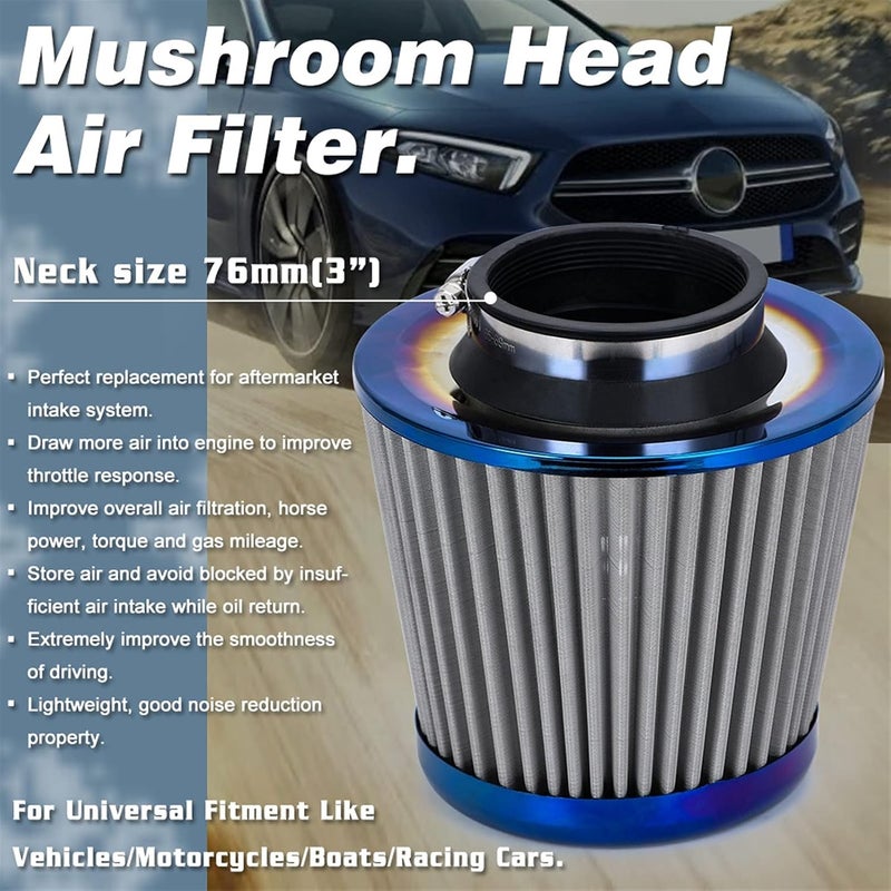 Wivplex High Flow Cold Air Intake Filter - Image 5