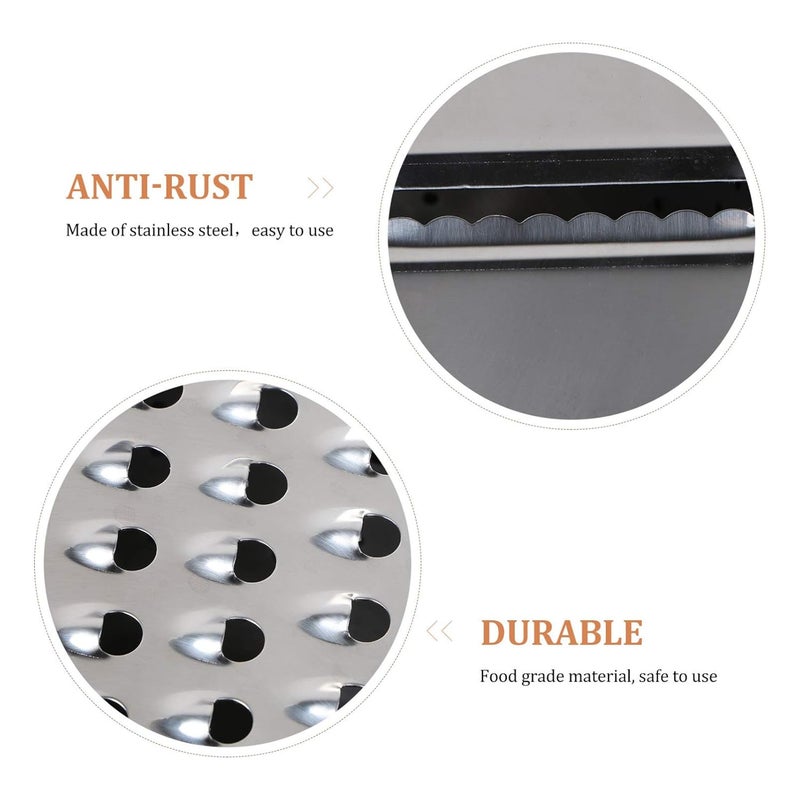 OSALADI Grains Washing Bowl 3 in 1 Stainless Steel Grater Vegetable Fruit Drain Basket Vegetable Cutter Slicer Basket Water Filter Bowl for Home and Kitchen Random Style Vegetable Strainer Bowl - Image 2