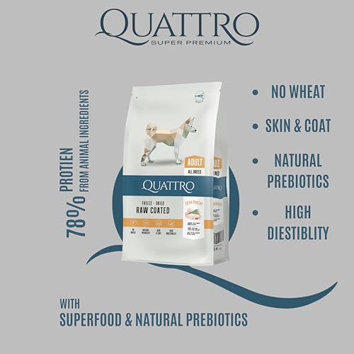 Quattro Super Premium Large Breed Adult Dog Food, Extra Poultry, 3 kg - Image 3