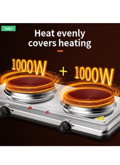 sokany Portable Electric Stove with Twin Solid Hot Plate  - Image 5