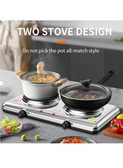 sokany Portable Electric Stove with Twin Solid Hot Plate  - Image 3