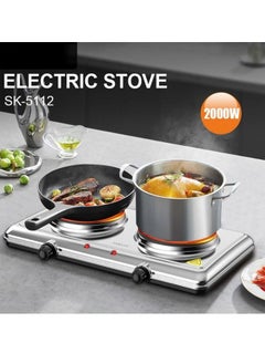 sokany Portable Electric Stove with Twin Solid Hot Plate  - Image 2