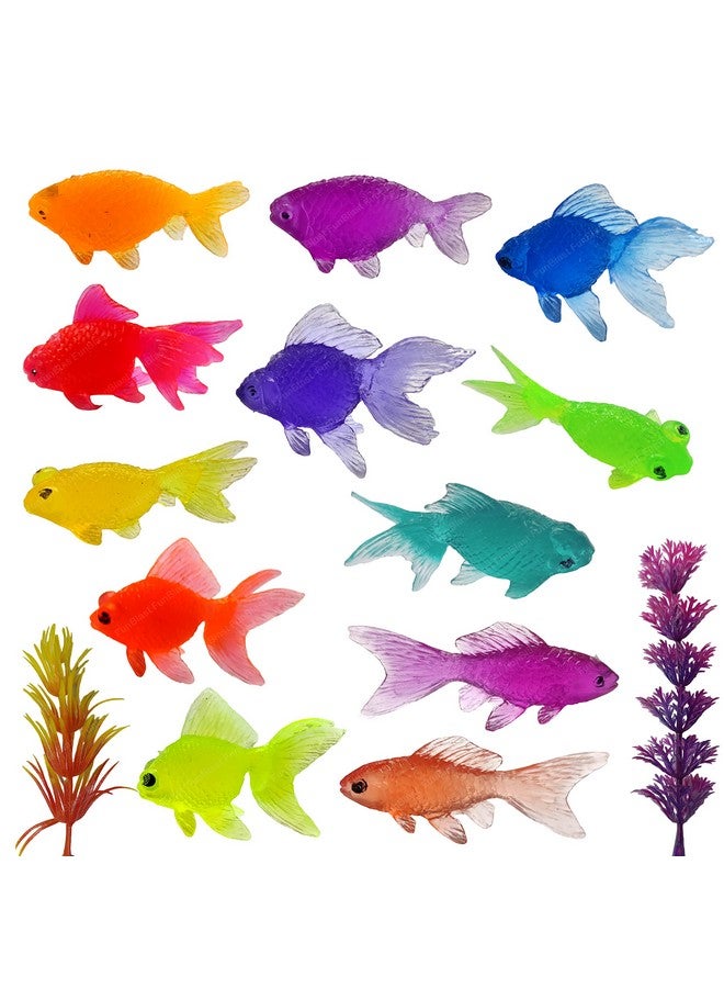 FunBlast Little Cute Fish Toys - Pack of 12 Pcs Aquatic Sea Animal Toy for Kids, Sea Marine Animal Figure Playing Set for Kids, Sea Creatures Action Toys for 3+ Years Old Kids, Boys, Girls - Image 1