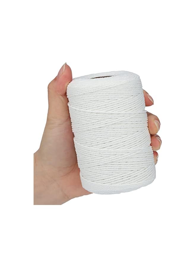 The Bros 200M (218 Yard) 12-Ply Cotton Twine String,Cooking Kitchen Twine String Craft String Baker Twine for Tying Homemade Meat,Making Sausage,DIY Craft and Gardening Applications (Natural White)  - Image 5