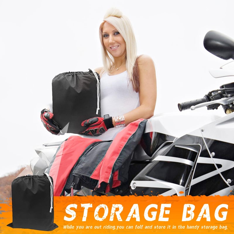 Tokept Black Motorcycle Cover, 210D Oxford Fabric All Weather Water Sun Protection, 86 inch Vehicle Cover for Harley Davidson Honda Suzuki Kawasaki Yamaha (M) - Image 5