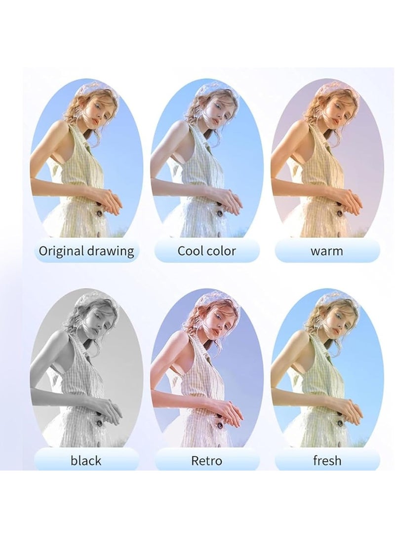 Chabeia 1080P 2MP HD Video Camera, Small Camera, Micro Mini DV DVR Camera, Mini Keychain Camera, 6 Filters Retro Camera, 160 Degree Wide Angle Lens (With 32G Memory Card, long-lasting battery, data cable, lanyard and hook) - Image 4