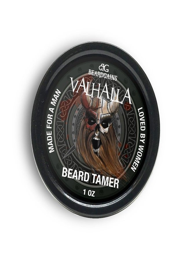 Beard Gains Organic Beard Tamer Tinted Wax: shape, style & groom facial hair with natural hold. Easy wash-out, all-day control. For all beard types (Valhalla Black) - Image 1