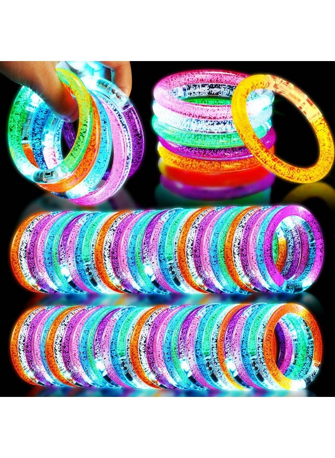 Junkin 150 Pieces Glow Sticks Bracelets Glow In The Dark Bracelets 6 Colors Led Bracelets Flashing Light Up Bracelet Set Neon Party Favors For Rave Concerts Carnival Bachelorette Wedding Birthday Party - Image 1