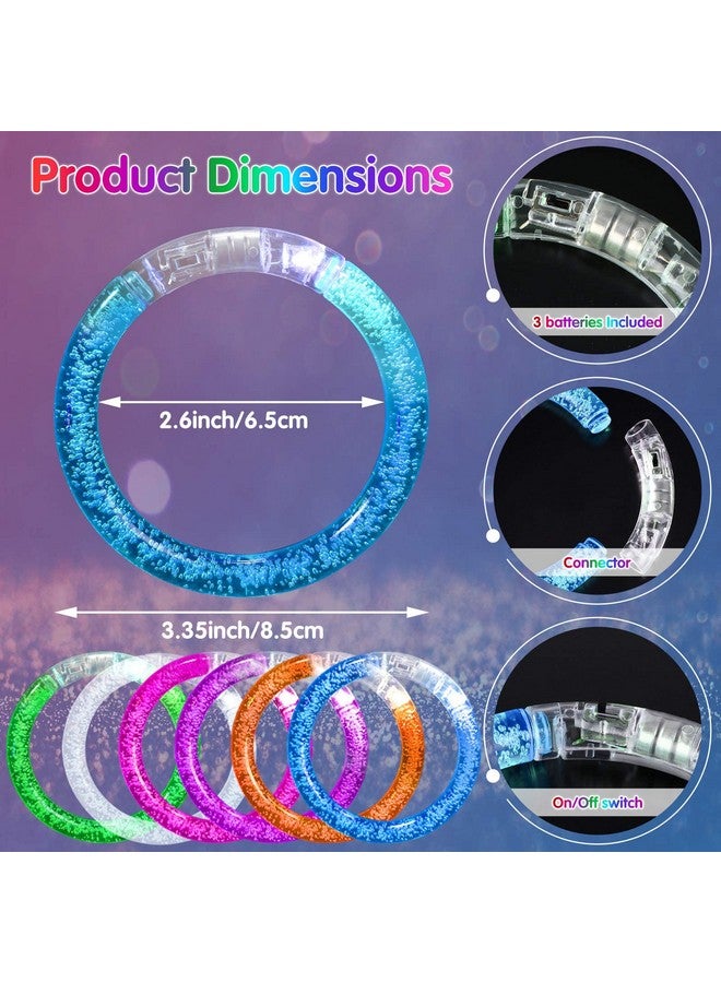Junkin 150 Pieces Glow Sticks Bracelets Glow In The Dark Bracelets 6 Colors Led Bracelets Flashing Light Up Bracelet Set Neon Party Favors For Rave Concerts Carnival Bachelorette Wedding Birthday Party - Image 3