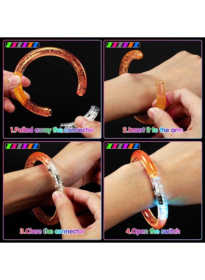 Junkin 150 Pieces Glow Sticks Bracelets Glow In The Dark Bracelets 6 Colors Led Bracelets Flashing Light Up Bracelet Set Neon Party Favors For Rave Concerts Carnival Bachelorette Wedding Birthday Party - Image 4