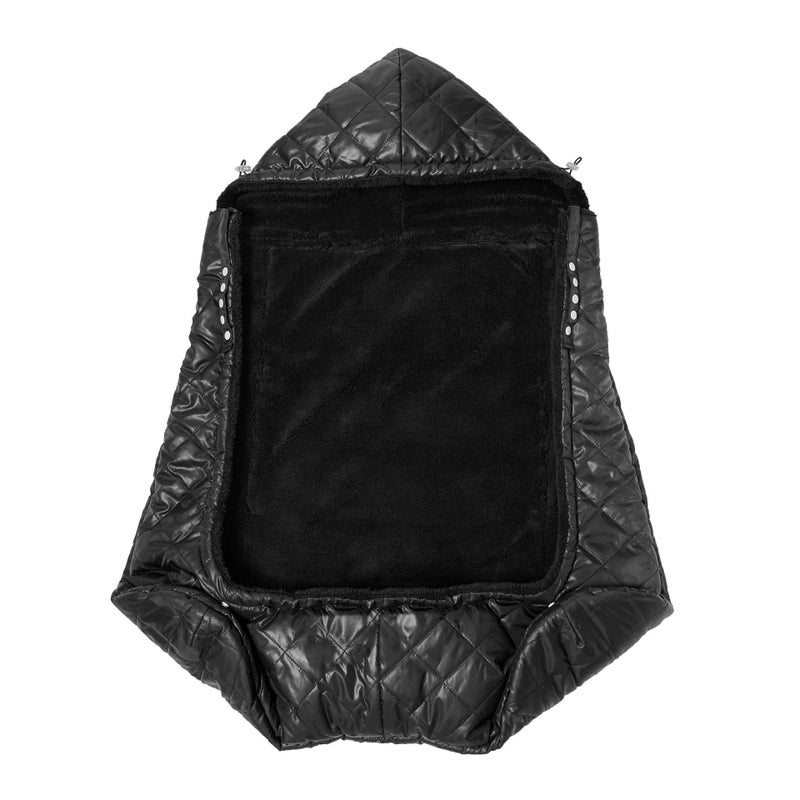 7 A.M. 7AM Enfant Baby Carrier Cover - K-Poncho Universal Fit Winter Ultra Soft Plush Lining, Water Repellent Bunting Bag with Adjustable Hood, Multifunctional Stroller & Car Seat Blanket Cover | (0-3T) - Image 3