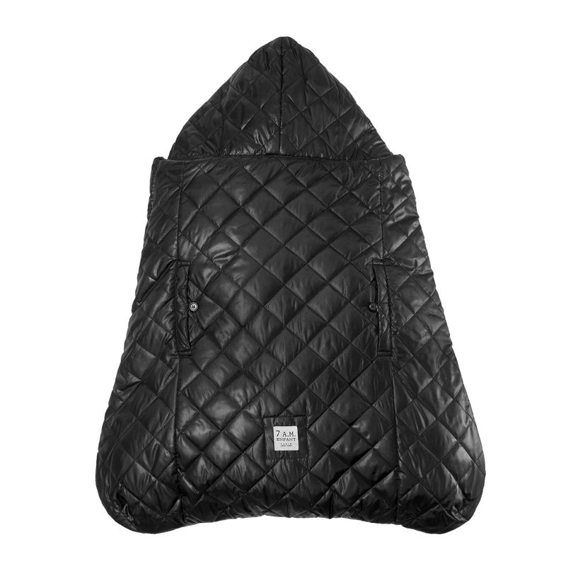 7 A.M. 7AM Enfant Baby Carrier Cover - K-Poncho Universal Fit Winter Ultra Soft Plush Lining, Water Repellent Bunting Bag with Adjustable Hood, Multifunctional Stroller & Car Seat Blanket Cover | (0-3T) - Image 2