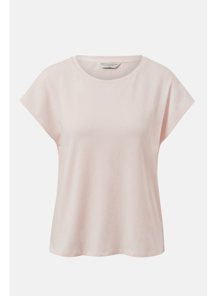 Tchibo - Women Comfort Fit Cap Sleeve Training Top, Off White - Image 1