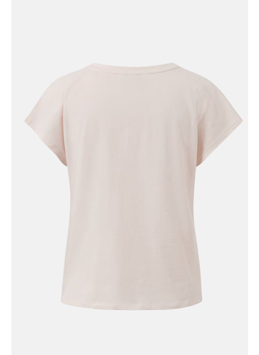 Tchibo - Women Comfort Fit Cap Sleeve Training Top, Off White - Image 1
