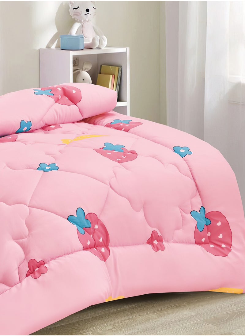Ming Li - 3-Piece kids Medium Filling Comforter set Reversible Bed Set Single Size 170x220 cm for Boys & Girls - Image 1