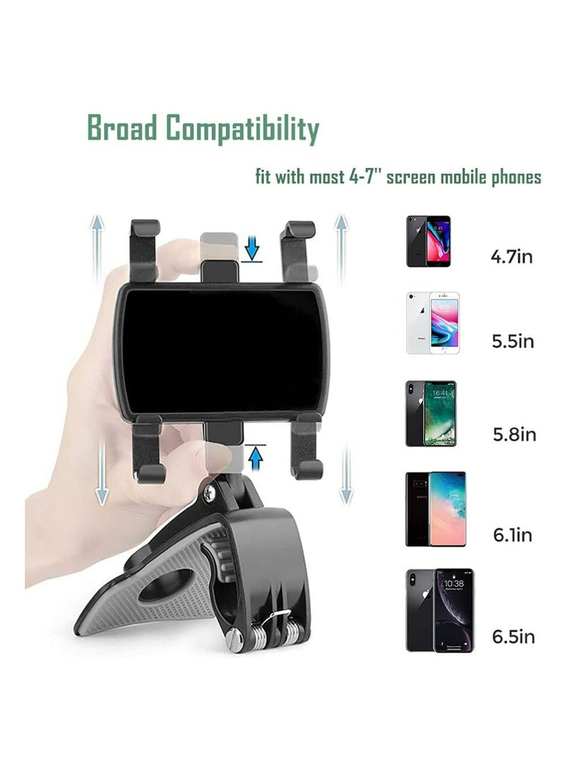 بولوز عالمية حامل الهاتف السيارة جبل,360 درجة دوران لوحة التحكم حامل الهاتف [ترقية كليب لا تسقط],سيارة الهاتف جبل ل آيفون، سامسونج، جوجل، نوكيا، و 4 إلى 7 "الهواتف الذكية - Image 5