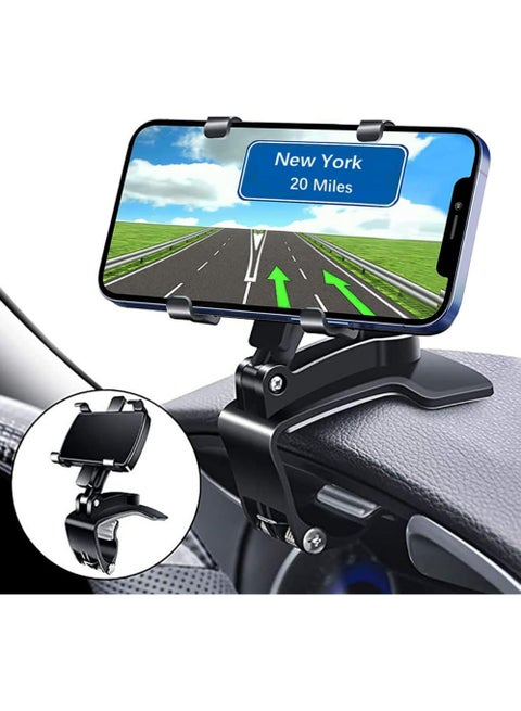 Universal Car Phone Holder Mount,360 Degrees Rotation Dashboard Phone Holder [Upgrade Clip Never Fall],car Phone Mount for iPhone,Samsung,Google,Nokia,and 4 to 7" Smartphones