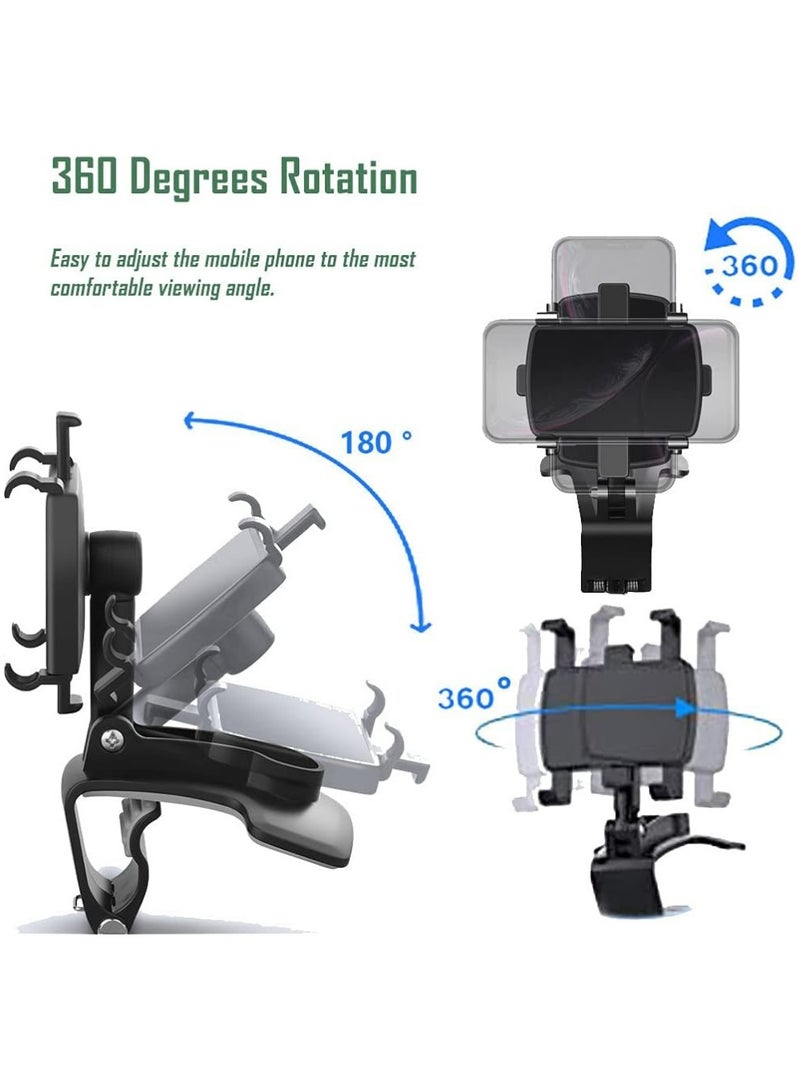 بولوز عالمية حامل الهاتف السيارة جبل,360 درجة دوران لوحة التحكم حامل الهاتف [ترقية كليب لا تسقط],سيارة الهاتف جبل ل آيفون، سامسونج، جوجل، نوكيا، و 4 إلى 7 "الهواتف الذكية - Image 3