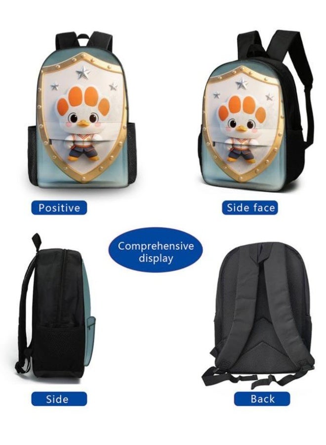 Bright Li Fire Unlock the new fashion of childish fun! Three-piece set of bags, cartoon elements for children and teenagers (students, children, friends' outings, mountain climbing, schooling, etc. can be used) - 99 - Image 3