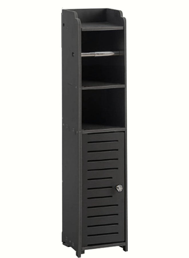 CozyNest Narrow Toilet Paper Cabinet for Small Spaces, Freestanding Bathroom Organizer Beside Toilet, 80cm Height with Shelf and Door, Made of PVC - Image 5