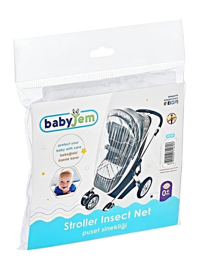 BabyJem Mosquito Net For Infant Carrier, Fine Mesh Protection Against Insects - 0 Months+ - Image 2