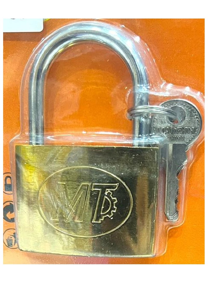 45mm gold steel case padlock