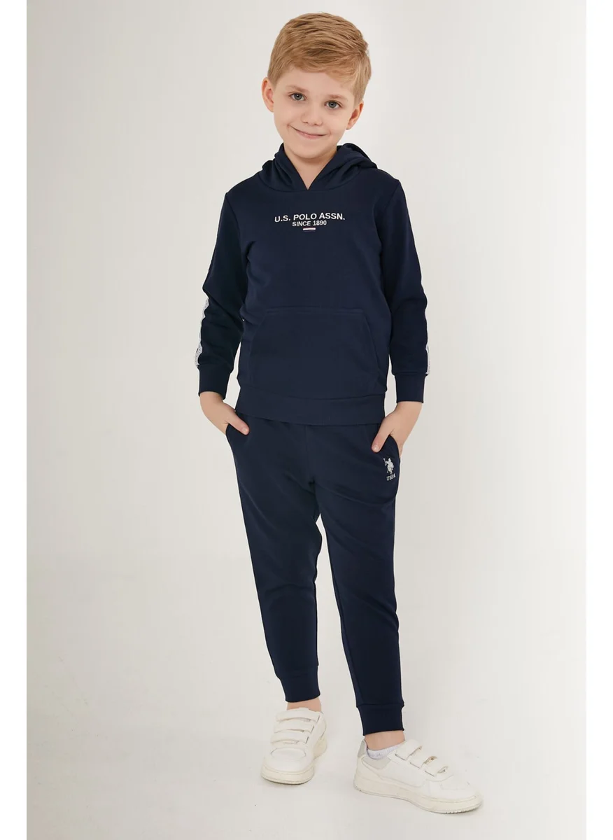 U.S. Polo Assn. BASE. Polo Assn. Beautiful Claret Red Boy's Tracksuit Set