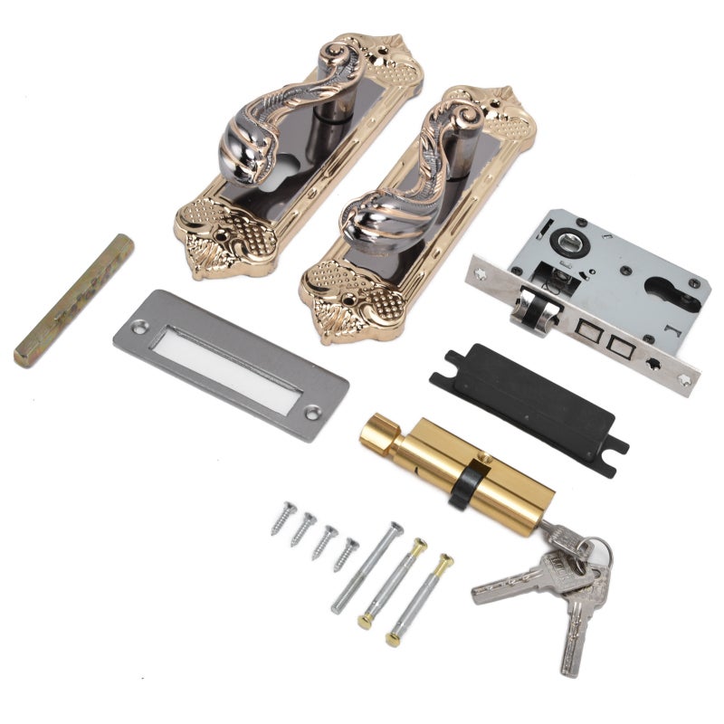 Silent Door Lock: Mute Lock Bearing Design - Reversible Lever Handle Lock for Bedroom, Residential Commercial Interior Exterior Doors - Image 2