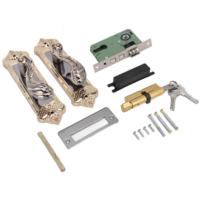 Silent Door Lock: Mute Lock Bearing Design - Reversible Lever Handle Lock for Bedroom, Residential Commercial Interior Exterior Doors - Image 1