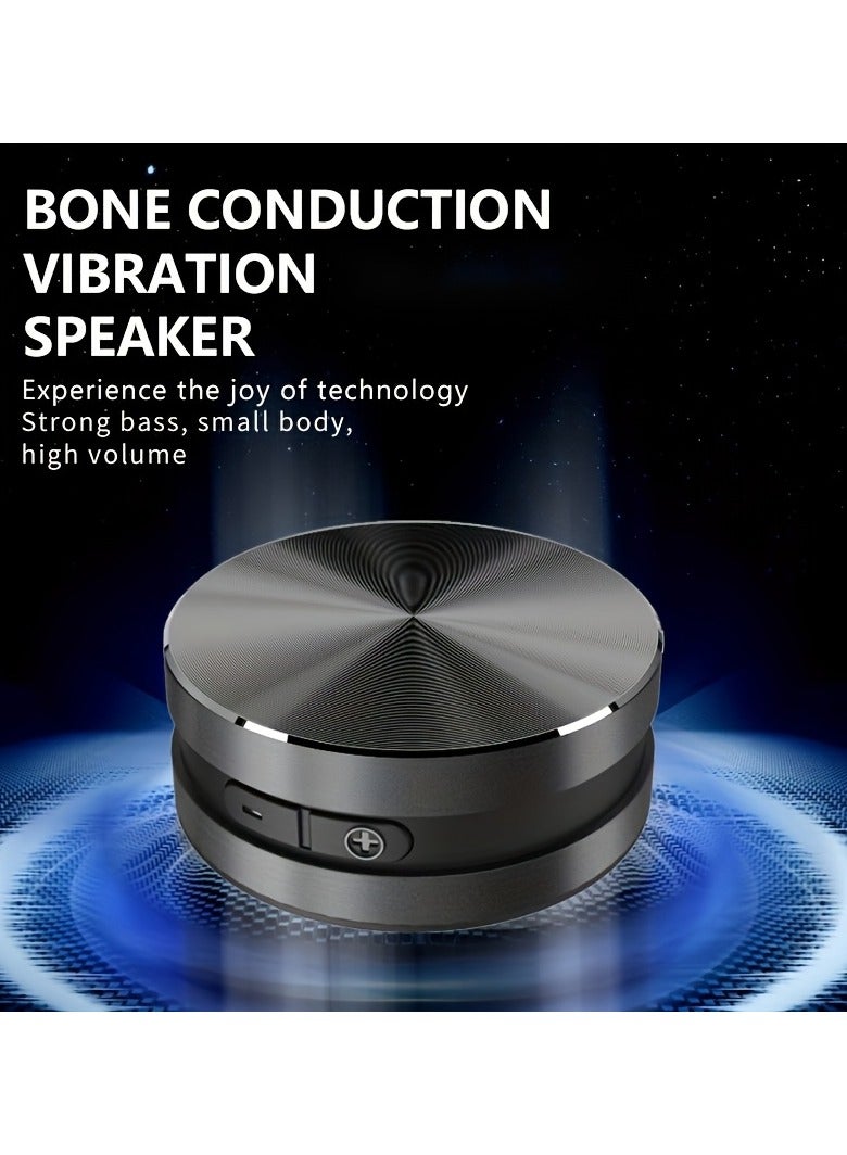 ارواق مكبر صوت محمول يعمل بالتوصيل العظمي، ستيريو صغير لاسلكي مع صوت عالي الدقة، جهير قوي، شحن USB، بطارية ليثيوم بوليمر قابلة لإعادة الشحن، للاستخدام المنزلي، في الهواء الطلق، والحفلات - Image 3