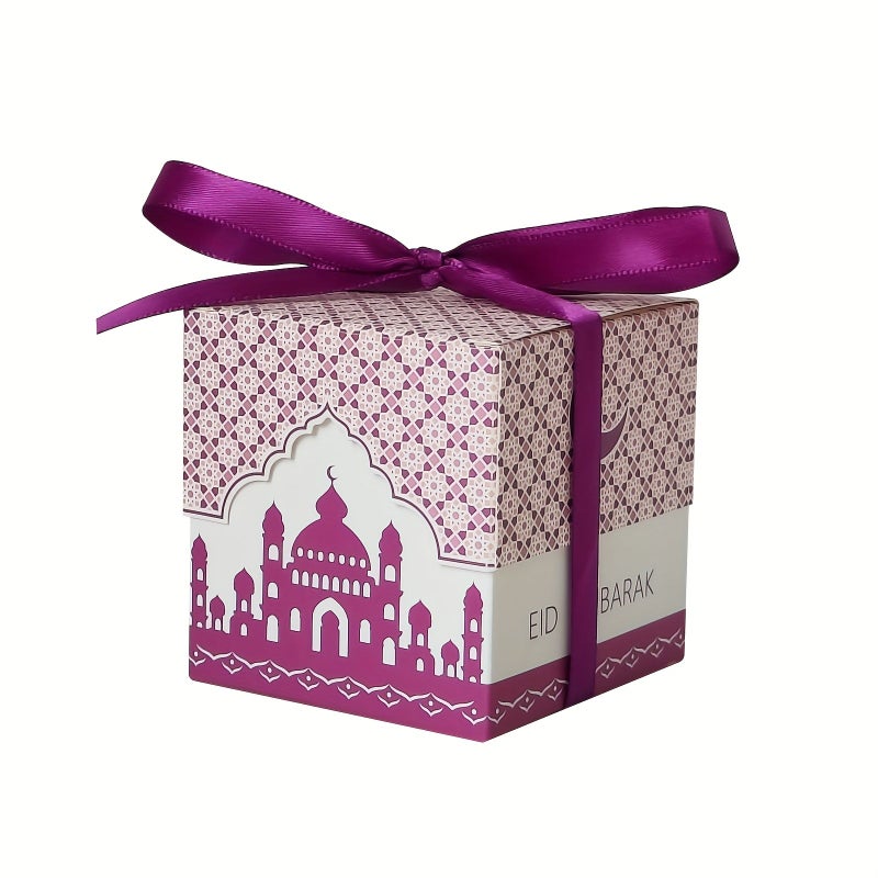 Gift For Her Him Mixed Color 12pcs Ramadan Gift Box With Ribbon For Holidays Celebration - Image 5