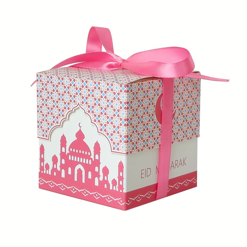 Gift For Her Him Mixed Color 12pcs Ramadan Gift Box With Ribbon For Holidays Celebration - Image 4