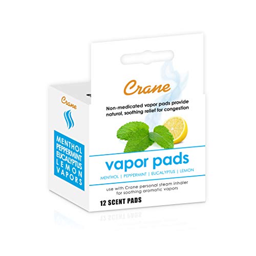 Crane Vapor Pads for EE5948 Cordless Personal Steam Inhaler White 12 Count Pack of 1 - Image 2