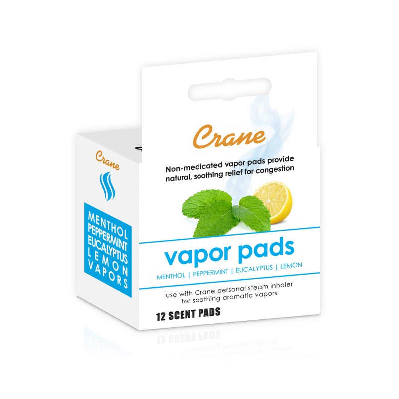 Crane Vapor Pads for EE5948 Cordless Personal Steam Inhaler White 12 Count Pack of 1 - Image 3