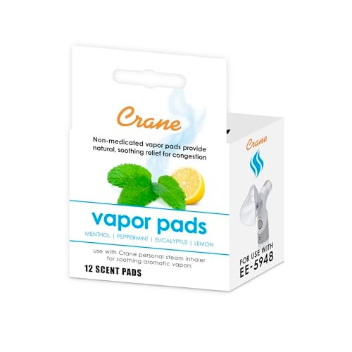 Crane Vapor Pads for EE5948 Cordless Personal Steam Inhaler White 12 Count Pack of 1 - Image 5