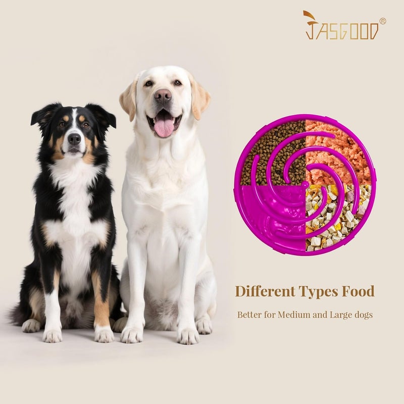 JASGOOD Slow Feeder Dogs Bowl for Large Medium Dogs,Anti-Gulping Pet Slower Food Feeding Bowls Stop Bloat,Preventing Choking - Image 4
