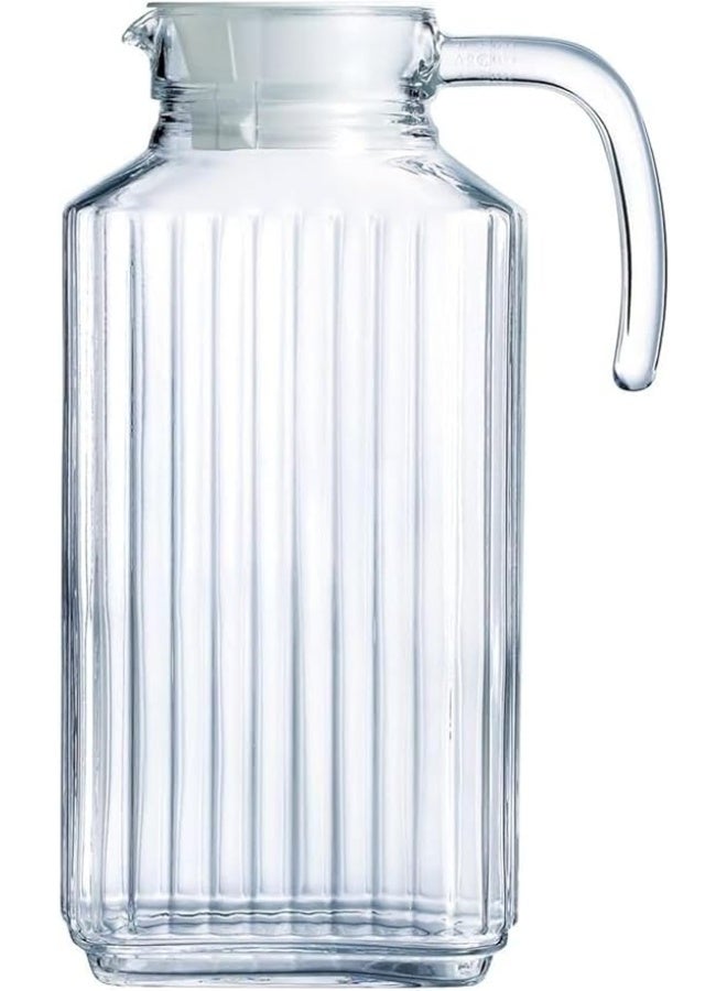 Xboat glass jug XBOAT Fridge jar with white plastic lid 1,7l - 1 Jar - Image 3