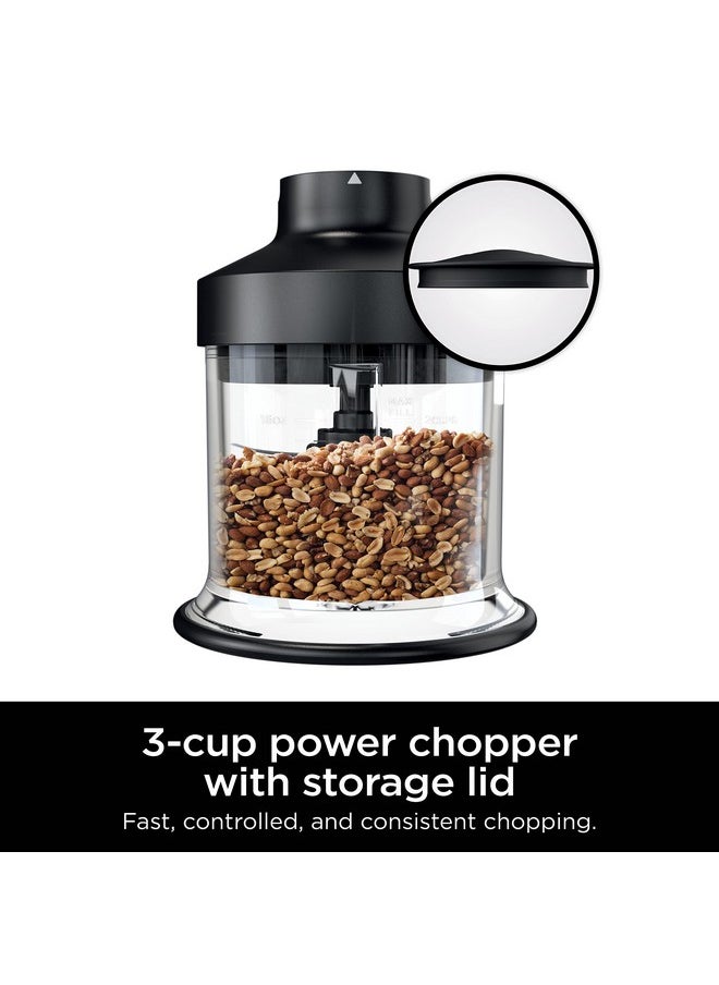 Ninja Ninja XSKKITCHPR Foodi Power Chopper 3-Cup Food Processor Bowl, for Ninja Power Mixer System (CI100 Series), Black  - Image 5