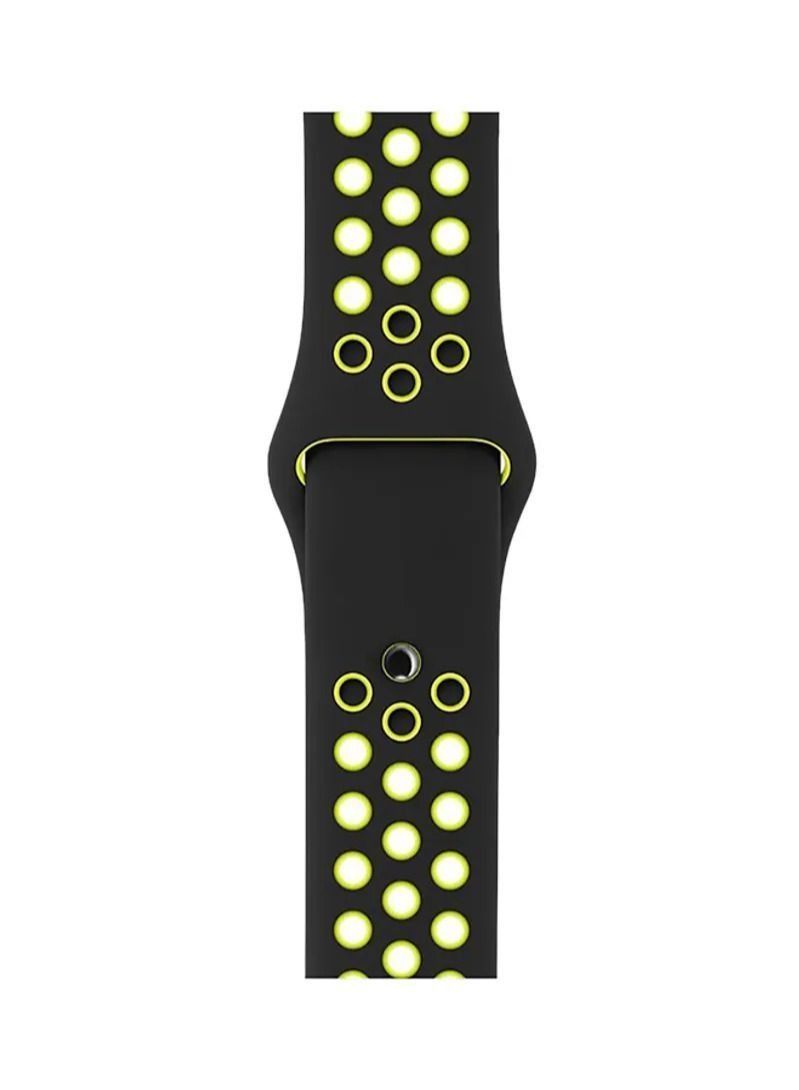 Apple Watch Strap, Nike Apple Watch band for Apple Watch Series 5/6/7 42/44/45mm Black Green - Image 3